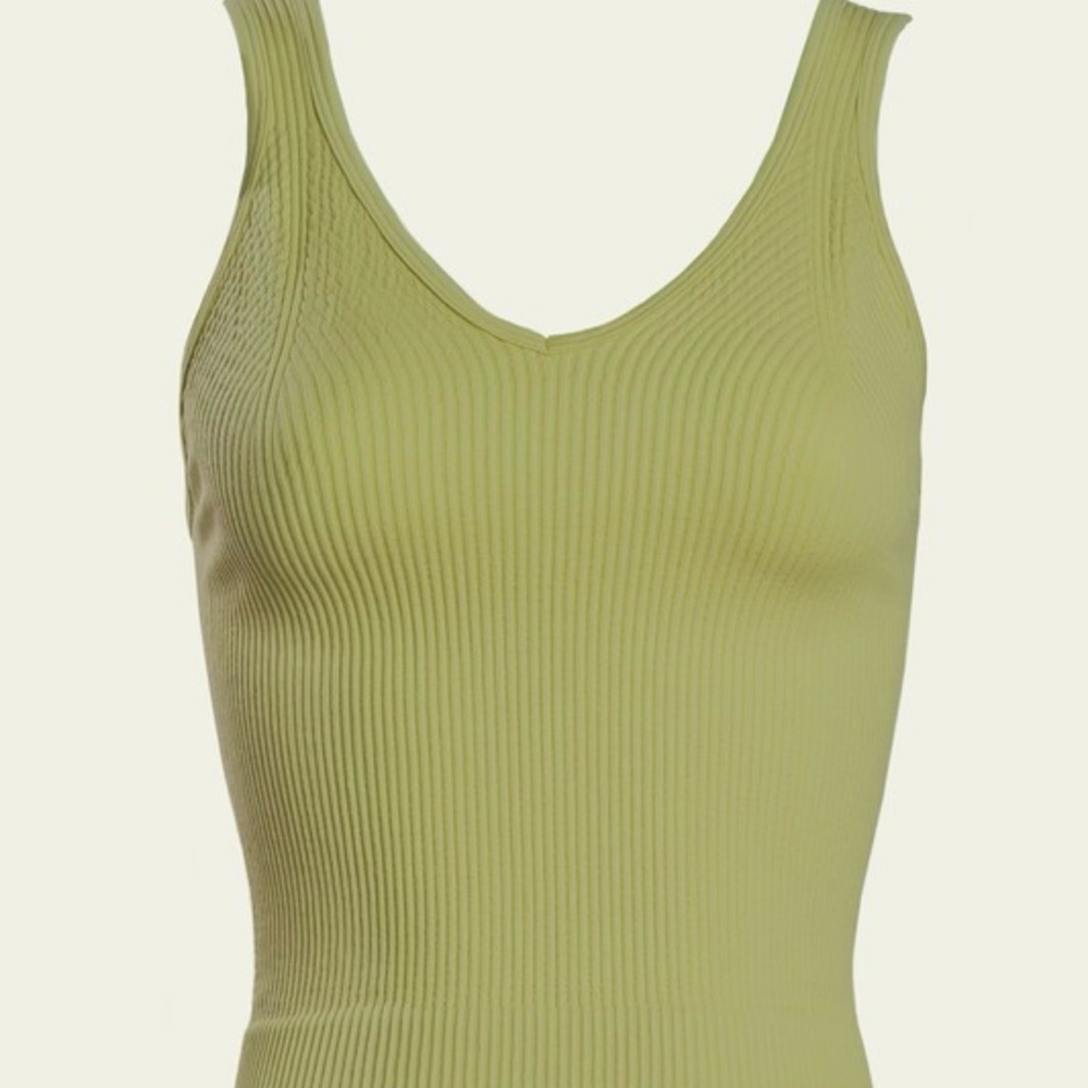 Dynamic Women’s V-Neck Contour Ribbed Tank Top - Picture 1 of 1